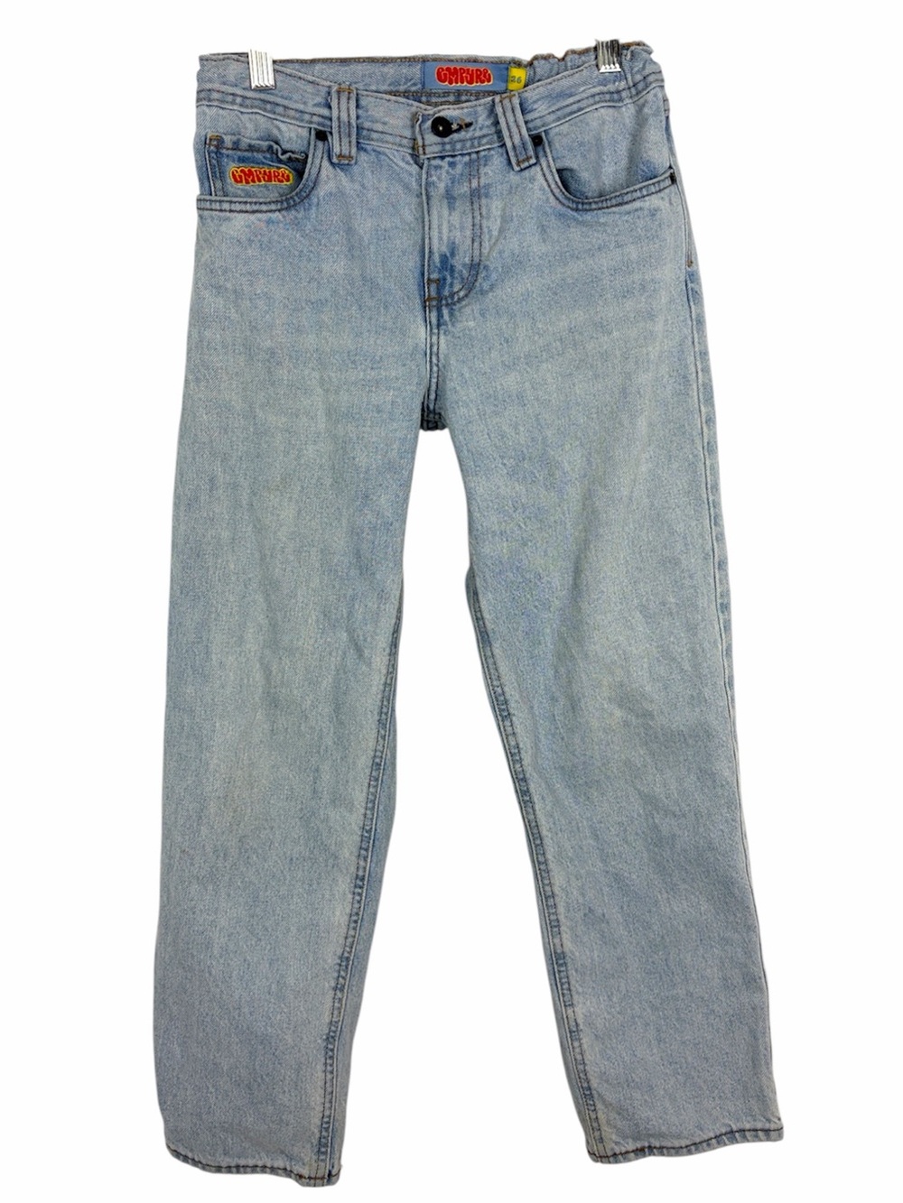 Empyre Relaxed Straight Leg Jeans Light Wash 100% Cotton Size 26 Skater